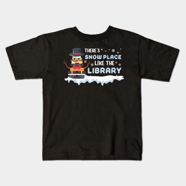 There is no place like library Kids T-Shirt by MZeeDesigns